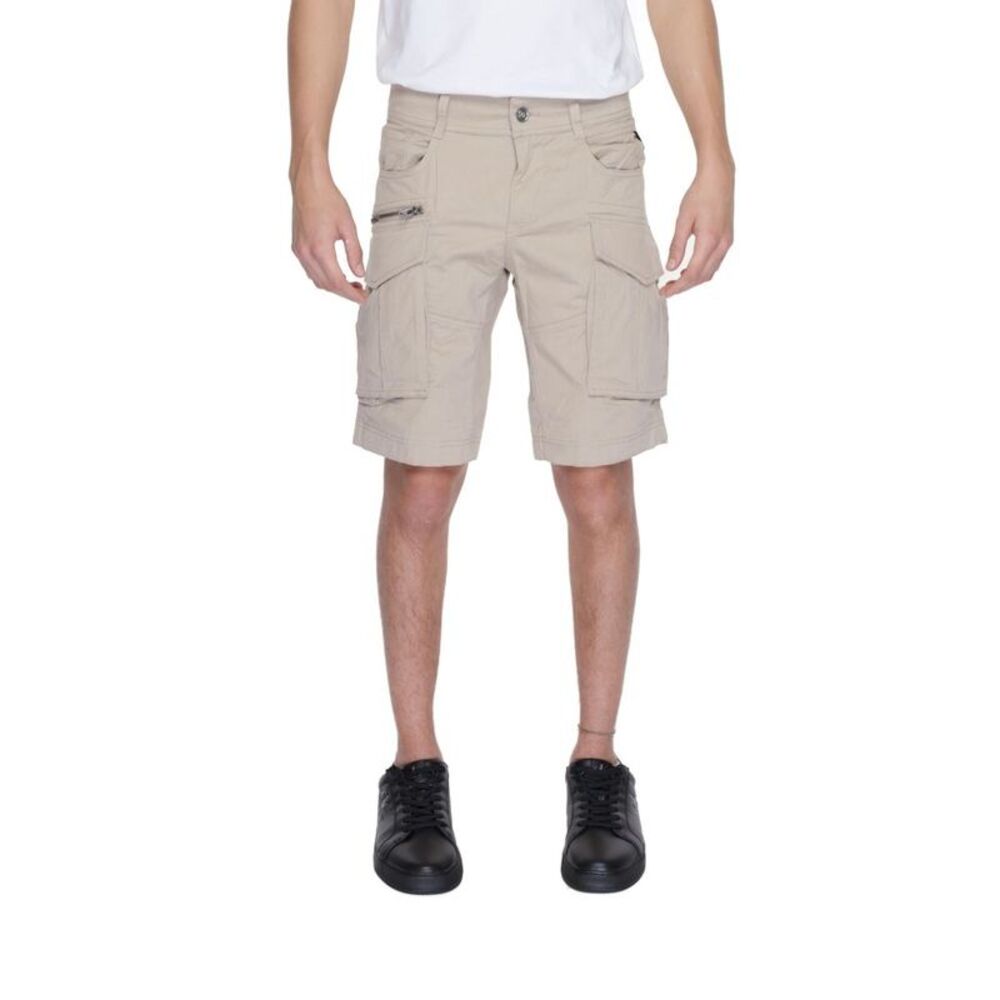 Replay Beige Cotton Bermuda Men's Shorts